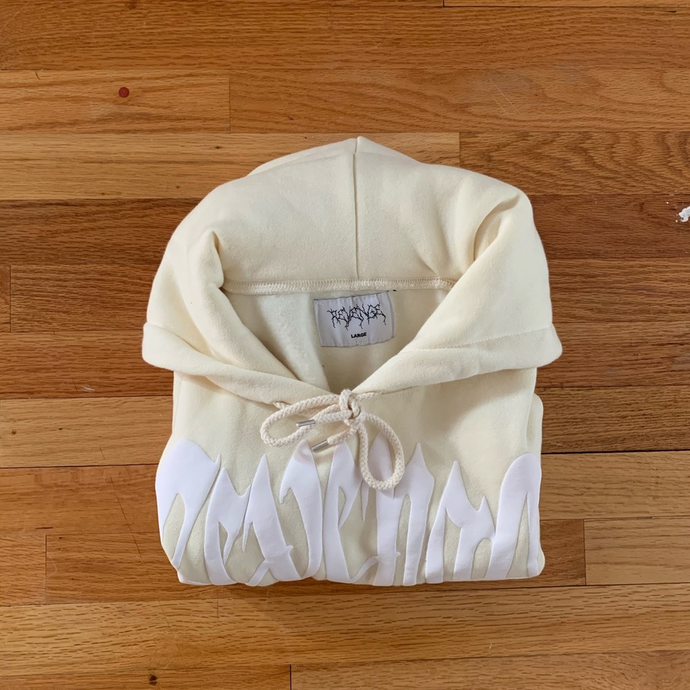 XXXTENTACION Revenge White/ Cream Hoodie Large